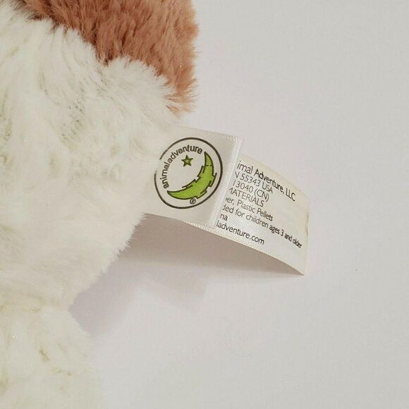 2018 Animal Adventure Tan Cream Puppy Dog Plush Si - Picture 4 of 5